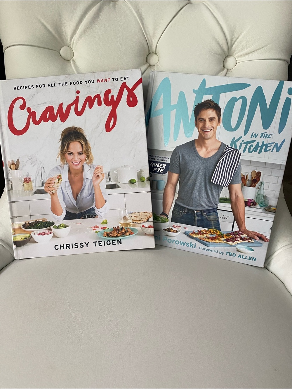 😍Set of 2- Cravings by Chrissy Teigen and Antoni in the Kitchen Cookbooks